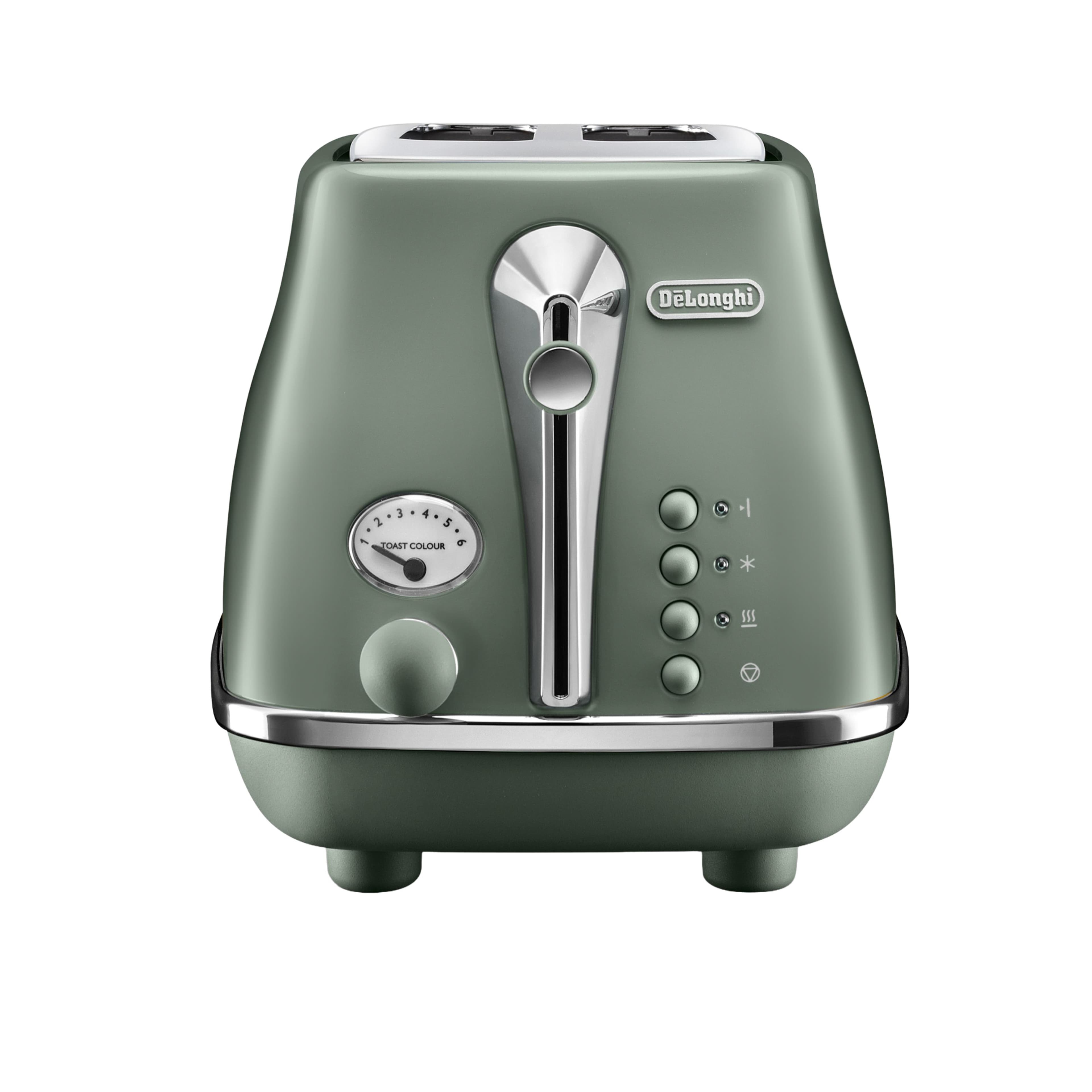 DeLonghi グリーン トースター Delonghi Icona Capitals Four Slice Toaster Toronto Green